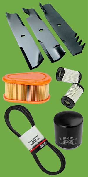 Mower parts at Starke Landscape